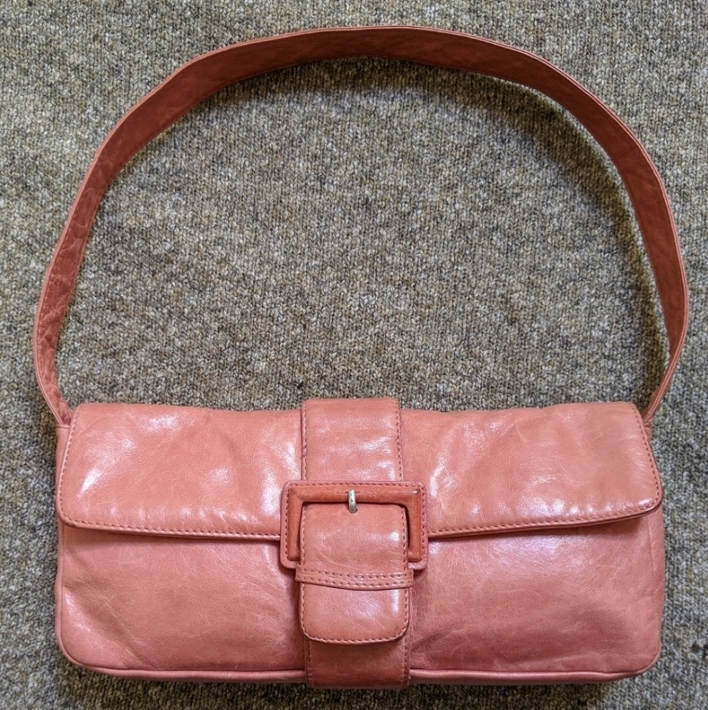 **LAST CALL** HOBO Rose Leather Baguette/Clutch